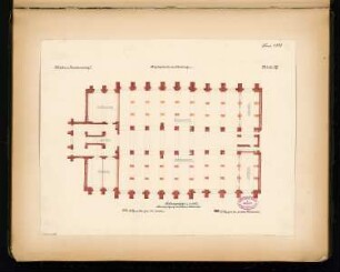 Knabenschule, Eilenburg Monatskonkurrenz Juni 1881: Grundriss Keller 1:100