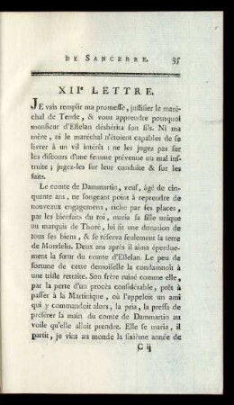 XIIe Lettre.