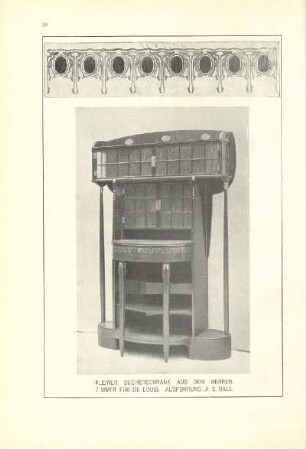 Kleiner Bücherschrank aus dem Herrenzimmer für St. Louis