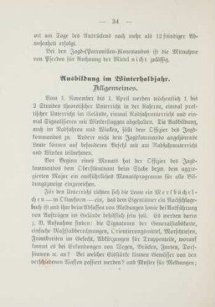 Ausbildung im Winterhalbjahr.
