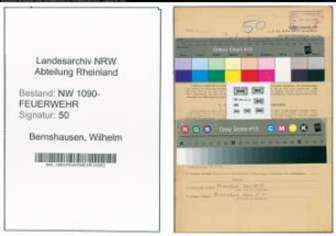 Entnazifizierung Wilhelm Bernshausen , geb. 04.06.1891 (Brandmeister)