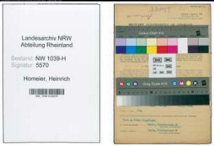 Entnazifizierung Heinrich Homeier , geb. 09.12.1916 (Angestellter)