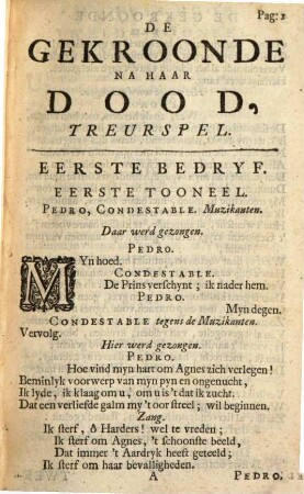 De Gekroonde Na Haar Dood : Treurspel