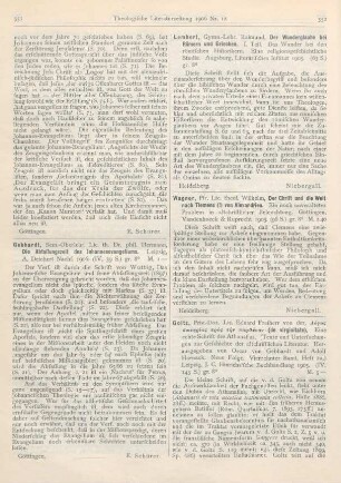 352-355 [Rezension] Goltz, Eduard Freiherr von der, Logos soterias pros ten parthenon (de virginitate). Eine echte Schrift des Athanasius