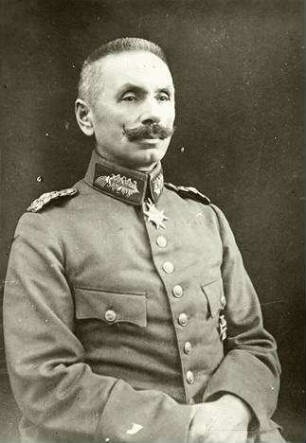 Wellmann, Richard Ludwig von; Generalleutnant, Kommandierender General des XIV. Reservekorps, geboren am 29.06.1859 in Schönfeld