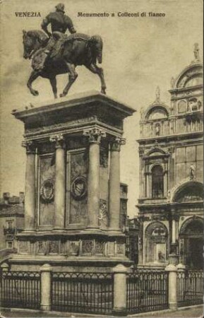Venezia - Monumento a Calleoni di fianco