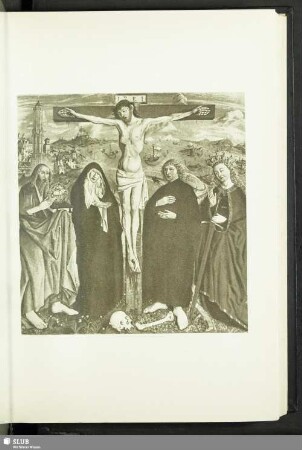 Meister des Feldbacher Altars. Kreuzigung