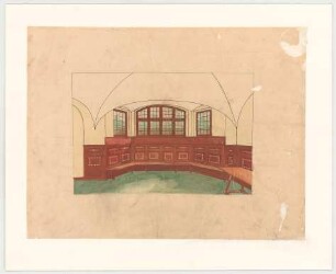Thiersch, Friedrich von; München, Romanstr. 13; Villa von Hösslin - Innenraum (Perspektive)