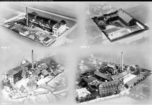 Breitungen (b. Schmalkalden), Metallwarenfabrik Scharfenberg & Teubert, Fotomontage d. Werksanlagen