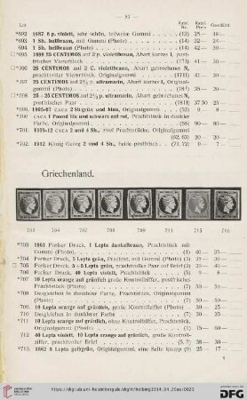 Griechenland (Nr. 703-718)