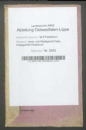 Erblasser: Koch, Johann Wilhelm: