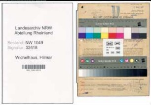 Entnazifizierung Hilmar Wichelhaus , geb. 08.10.1910 (Steuerberater)