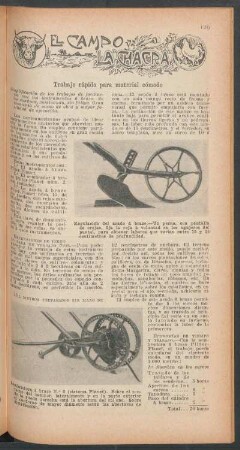 Trabajo rápido para material cómodo : El campo y la chacra