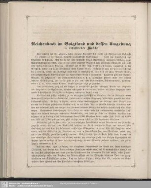 Reichenbach im Voigtland und dessen Umgebung in industrieller Hinsicht