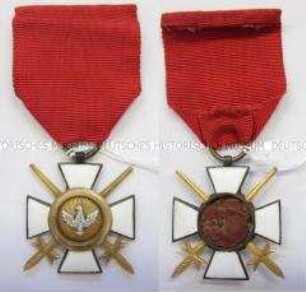 Hausorden der Wachsamkeit oder vom Weißen Falken,Ehrenkreuz,Ritter 2.Abteilung mit Schwertern