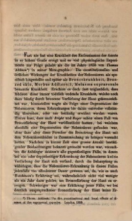 Ueber Addison'sche Nebennierenkrankheit : Inaug. Diss.