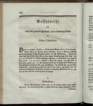 Beskrivelse over nogle lidet bekiendte Podurer, ...