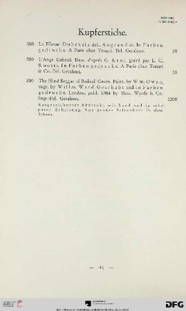 Kupferstiche (Nr. 308-310)