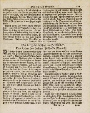 Der dreyzehende Tag im September