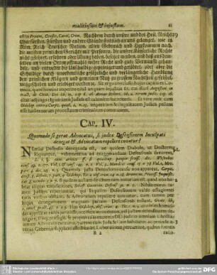 Cap. IV. Quomodo se gerat Advocatus, si iudex Defensionem Inculpati denegat, & Advocatum repellere conatur?
