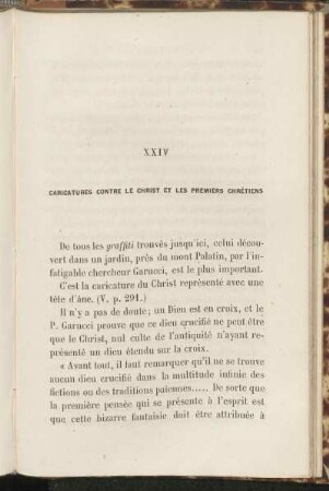 XXIV Caricatures contre le Christ et les premiers chrétiens.
