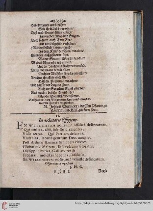 II. In Autoris Effigiem