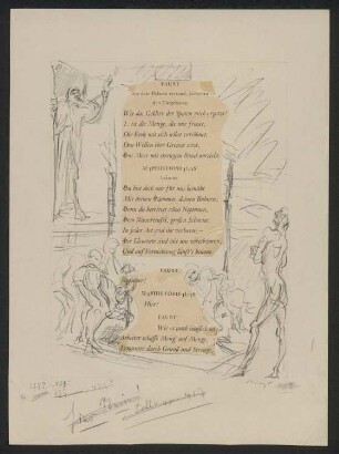 Faust aus dem Palaste tretend
