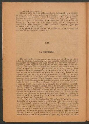XIII. La catástrofe