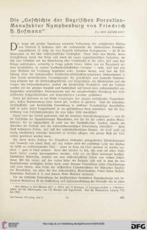 16: Die "Geschichte der Bayrischen Porzellan-Manufaktur Nymphenburg von Friedrich H. Hofmann"