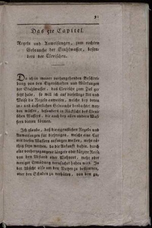 Das 5te Capitel.
