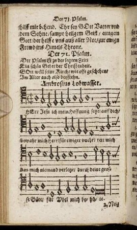 Der 71. Psalm. - Der 80. Psalm.