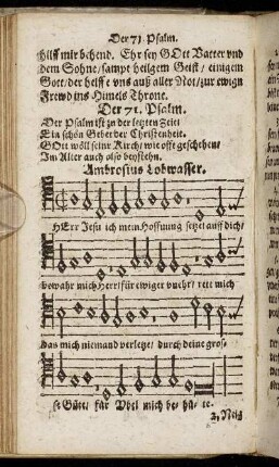 Der 71. Psalm. - Der 80. Psalm.