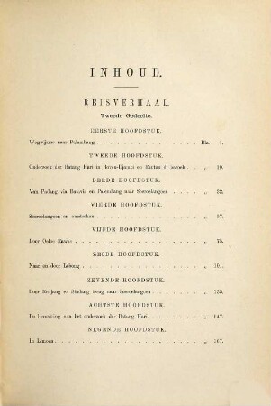 Midden-Sumatra : reizen en onderzoekingen der Sumatra-expeditie, uitgerust door het Aardrijkskundig Genootschap, 1877 - 1879, 1. Deel. Reisverhaal