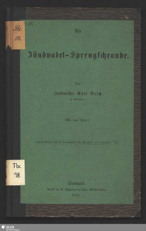 Die Zündnadel-Sprengschraube