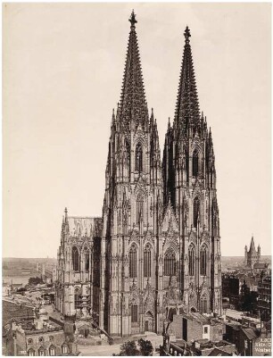 Westseite des Domes, Köln: Ansicht