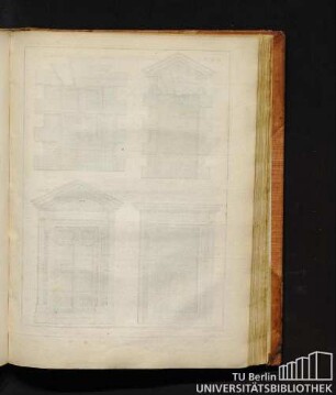 Plate XXVII. A Rustick Window & Door from Palladio. A Window & Door from Indigo Jones.