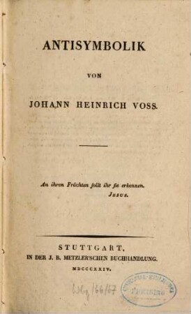 Antisymbolik, 1