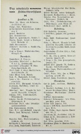 Das industrielle Südwestdeutschland