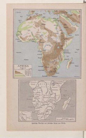 politische Übersicht des südlichen Teiles von Afrika