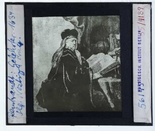 Rembrandt, Gelehrter mit Büchern (Prag NG DO 4288)