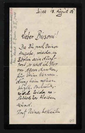 Brief an Ferruccio Busoni : 18.08.1906