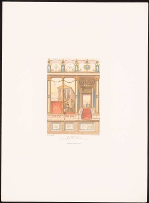 Wanddekoration im Palais des Prinzen Albrecht von Preußen, Berlin: Innenansicht (aus: Dekorationen innerer Räume, hrsg.v. Martin Gropius, 1872)