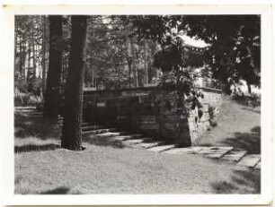 Garten von Bauer, Rhode: Blick vom Garten zur Terrasse
