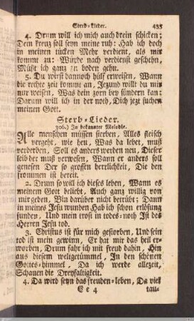 Sterb-Lieder.