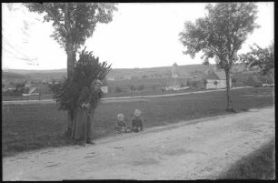 Zinnwald. Blick auf Zinnwald und Georgenfeld