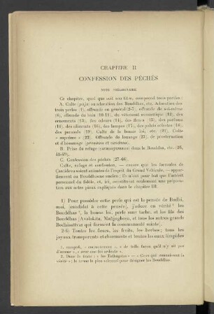 Chapitre II Confession des Péchés