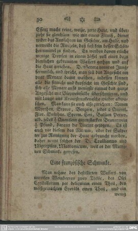 Eine französische Schminke