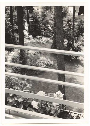 Garten Simon, Berlin-Dahlem: Blick von der oberen Terrasse