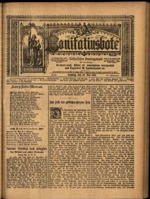 Erste Ausgabe vom Sonntag, den 29. Mai 1910.