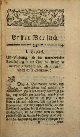 Ein Versuch über die Fieber : vornehmlich über die kalten, hitzigen, und mit einer Entzündung begleiteten Arten, nebst einer neuen und bewährten Methode, sie zu heben